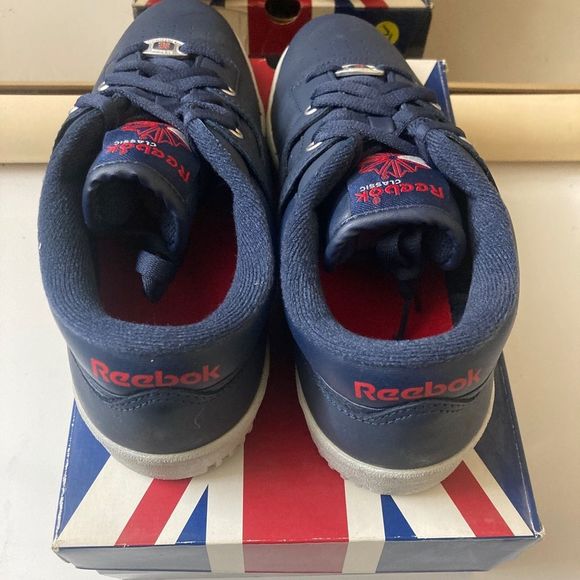 Reebok Leather Classic Workout Low Blue Size 8